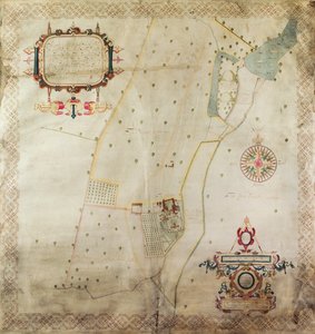 Kaart van het Landgoed van Shifnal, Shropshire, 1635
