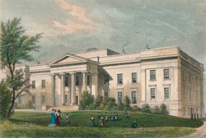 Nieuw Koopmansmeisjesziekenhuis, Lauriston Lane, Edinburgh, ca. 1830 door J Henshall