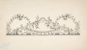 Ontwerp voor paneeldecoratie, 1828-40 door J Hulme