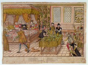 De Dood van Henri II (1519-59) 10 juli 1559 door J. J. and Tortorel, J. Perrissin