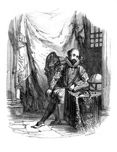 Sir Walter Raleigh in de Tower of London, 1603-1616, 1836 door J. Jackson