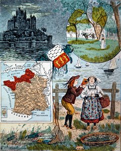 Normandië en Bretagne, illustratie voor 