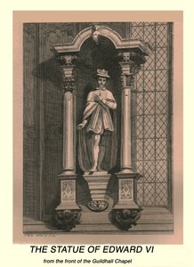 Het Standbeeld van Edward VI door J Mills