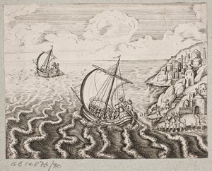 Illustratie voor Adam Olearius, "Persianischer Rosenthal von einem Sinnreichen Poeten Schich Saadi [...]", Schleswig 1660 door J. Muller