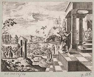 Illustratie voor Adam Olearius, “Persianischer Rosenthal von einem Sinnreichen Poeten Schich Saadi [...]”, Schleswig 1660 door J. Muller