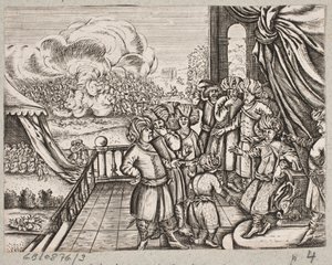 Illustratie bij Adam Olearius, "Persianischer Rosenthal von einem Sinnreichen Poeten Schich Saadi", Schleswig 1660