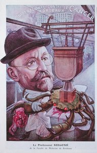 Professor Jean-Alban Bergonie (1857-1925) van de Faculteit der Geneeskunde in Bordeaux, uit 