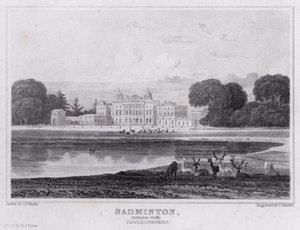 Badminton, Algemeen Zicht, Gloucestershire door John Preston Neale
