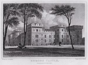 Enmore Castle, Somerset door John Preston Neale