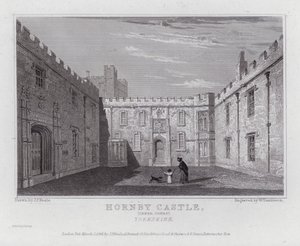 Hornby Castle, Binnenhof, Yorkshire