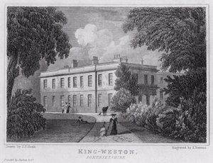 King-Weston, Somersetshire (gravure) door John Preston Neale