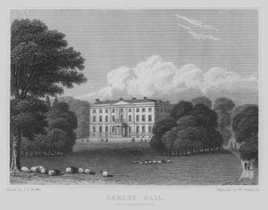 Serlby Hall, Nottinghamshire (gravure) door John Preston Neale