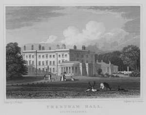 Trentham Hall, Staffordshire door John Preston Neale