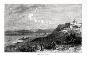 Mount Carmel, Israël, 19e eeuw door J. Quartley