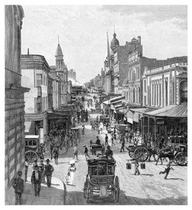 King Street, Sydney, Nieuw-Zuid-Wales, Australië, 1886 door J. R. Ashton