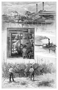 De suikerindustrie, Richmond River, New South Wales, Australië, 1886