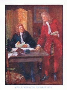Addison en Steele bedachten samen een club, uit Engelse Literatuur uitgegeven door T C & EC Jack, ca. 1920