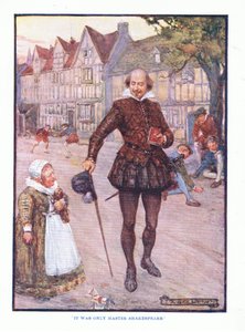 Het was alleen meester Shakespeare, uit Engelse Literatuur uitgegeven door T C & EC Jack, ca. 1920 door J. R. Skelton