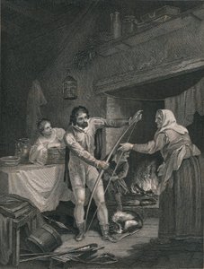 Alfred in het huisje van de herder door J. Rogers