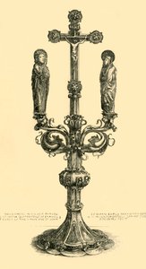 Vertakte altaarkruis, 14e-15e eeuw, 1881 door J. S. Goepel