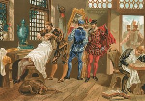 Ambroise Pare als leerling barbier-chirurg in Parijs door J. Serra