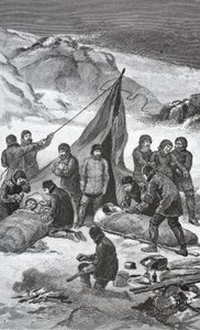 De redding, 23 juni 1884, uitgegeven Londen 1886 door J. Steeple Davis
