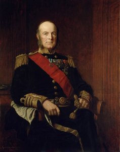 Portret van admiraal Arthur Hood