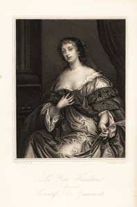 Elizabeth Hamilton, La Belle Hamilton, later Gravin de Grammont, vrouw van Philibert de Grammont, een van de Windsor Schoonheden door J. Thomson