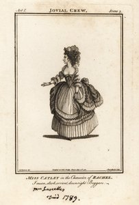 Miss Ann Catley in de rol van Rachel in Richard Brome