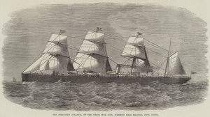 Het stoomschip Atlantic van de White Star Line, vergaan nabij Halifax, Nova Scotia door J. Wells