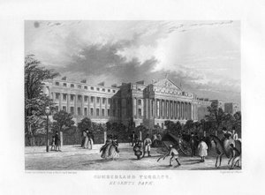 Cumberland Terrace, Regents Park, Londen, 19e eeuw door J. Woods