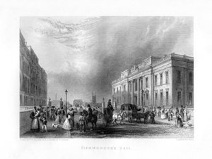 Fishmongers Hall, Londen, 19e eeuw door J. Woods