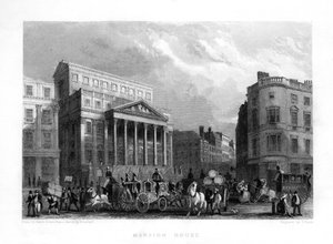 Mansion House, Londen, 19e eeuw door J. Woods