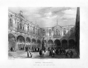 De Royal Exchange, Londen, 19e eeuw