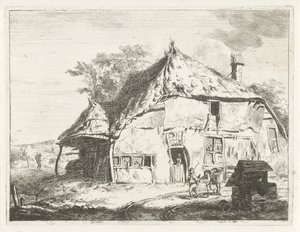 Boerderij bij een waterput door Jabes Heenck