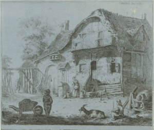 Figuren bij een boerenhofstede