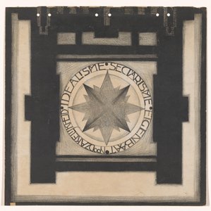 Achterkant omslag Wendingen 1920 door Jac Jongert