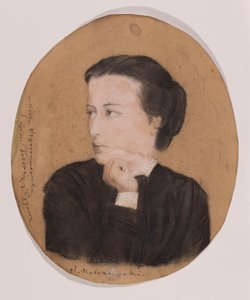 Portret van de nicht, Maria Szymanowska door Jacek Malczewski