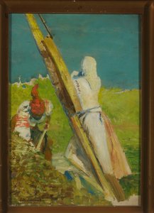 Beim Kran door Jacek Malczewski
