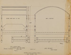 Bed en onderschuifbed door Jack Bochner