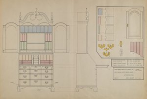 Bureau met Kastopzet