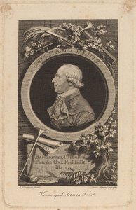 Johann-Michael Denis door Jacob Adam after Johann Donner