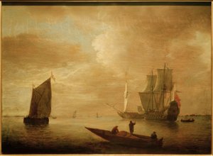 Rustige Zee door Jacob Adriaensz Bellevois