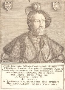 Portret van koning Christian III door Jacob Binck