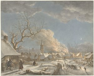Winter, nacht en vuur