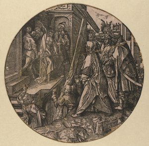 Pilatus toont Christus aan het volk (Ecce Homo) door Jacob Cornelisz van Oostsanen