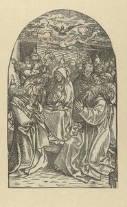 Uitstorting van de Heilige Geest door Jacob Cornelisz van Oostsanen