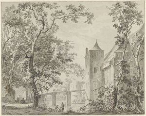 Het kasteel de Haar bij Utrecht door Jacob Elias van Varelen