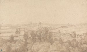 Een uitzicht op Chatham vanuit het westen door Jacob Esselens