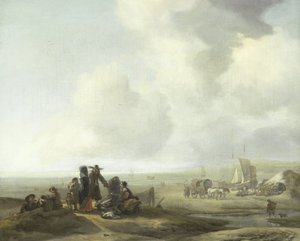 Uitzicht op het strand